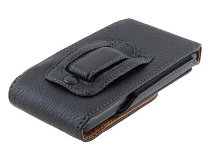 Textured Synthetic Leather Vertical Belt Pouch for Huawei
