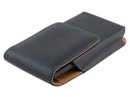 Smooth Synthetic Leather Vertical Belt Pouch for Huawei