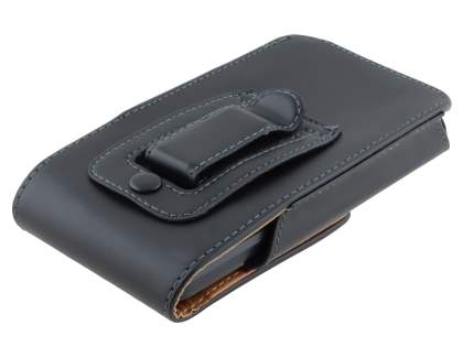 Smooth Synthetic Leather Vertical Belt Pouch for Huawei