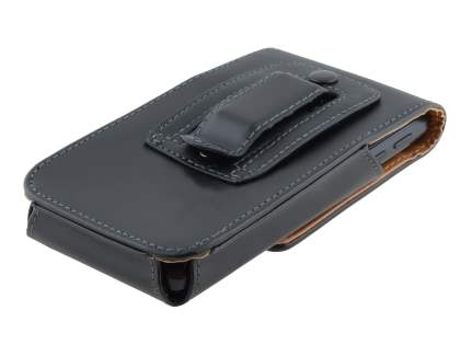 Smooth Synthetic Leather Vertical Belt Pouch for Huawei