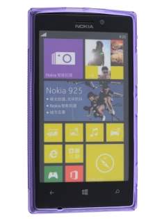 Wave Case for Nokia Lumia 925 - Frosted Purple/Purple