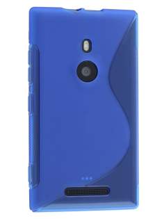 Wave Case for Nokia Lumia 925 - Frosted Blue/Blue Soft Cover