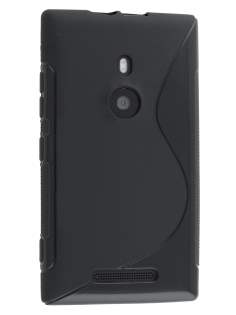 Wave Case for Nokia Lumia 925 - Frosted Black/Black Soft Cover