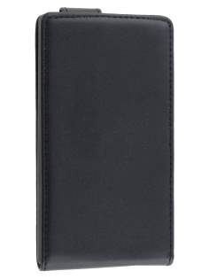 Synthetic Leather Flip Case for Nokia Lumia 925 - Classic Black