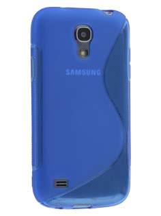 Wave Case for Samsung Galaxy S4 mini - Frosted Blue/Blue Soft Cover