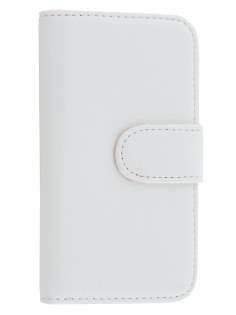 Synthetic Leather Wallet Case with Stand for Samsung Galaxy S4 mini - Pearl White