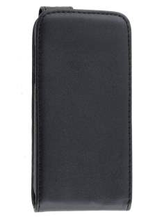 Synthetic Leather Flip Case for Samsung Galaxy S4 mini - Classic Black