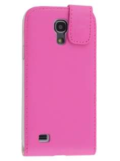Synthetic Leather Flip Case for Samsung Galaxy S4 mini - Pink Leather Flip Case
