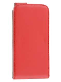 Synthetic Leather Flip Case for Samsung Galaxy S4 mini - Red