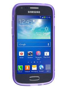 Wave Case for Samsung Galaxy Ace 3 - Frosted Purple/Purple