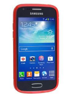Wave Case for Samsung Galaxy Ace 3 - Frosted Red/Red