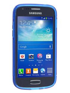 Wave Case for Samsung Galaxy Ace 3 - Frosted Blue/Blue