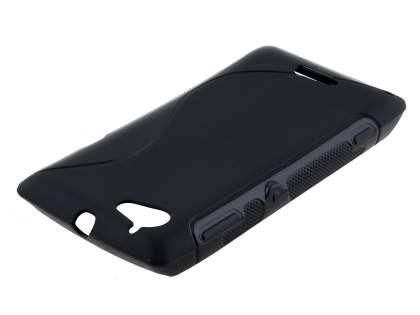 Sony Xperia L Wave Case - Frosted Black/Black Sony Xperia L Wave Case - Frosted Black/Black