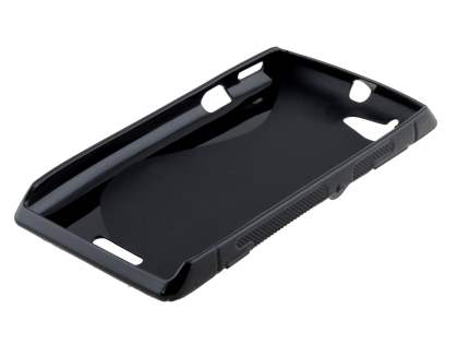 Sony Xperia L Wave Case - Frosted Black/Black