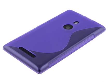 Wave Case for Nokia Lumia 925 - Frosted Purple/Purple