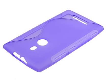 Wave Case for Nokia Lumia 925 - Frosted Purple/Purple