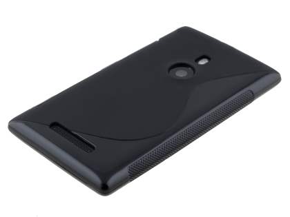 Wave Case for Nokia Lumia 925 - Frosted Black/Black