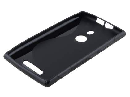Wave Case for Nokia Lumia 925 - Frosted Black/Black