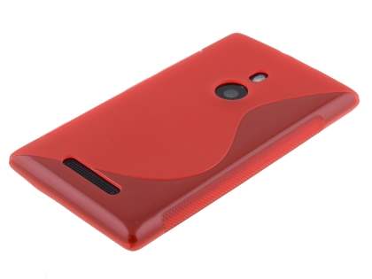 Wave Case for Nokia Lumia 925 - Frosted Red/Red