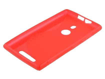 Wave Case for Nokia Lumia 925 - Frosted Red/Red