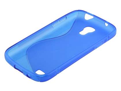 Wave Case for Samsung Galaxy S4 mini - Frosted Blue/Blue