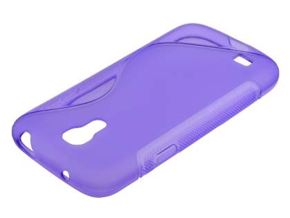 Wave Case for Samsung Galaxy S4 mini - Frosted Purple/Purple