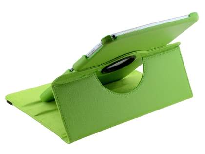 VELOCITY Synthetic Leather 360° Swivel Flip Case for Samsung Galaxy Tab 3 10.1 - Green