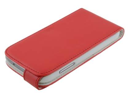 Synthetic Leather Flip Case for Samsung Galaxy S4 mini - Red