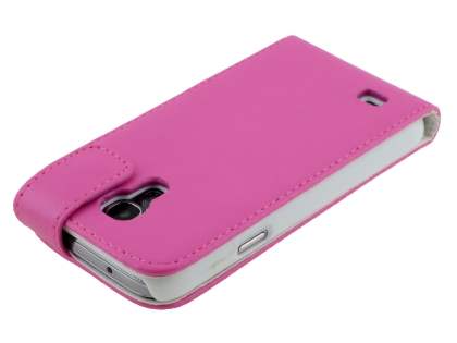 Synthetic Leather Flip Case for Samsung Galaxy S4 mini - Pink