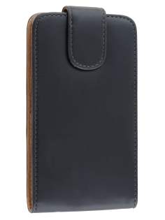 Synthetic Leather Flip Case for Nokia Lumia 810 - Black