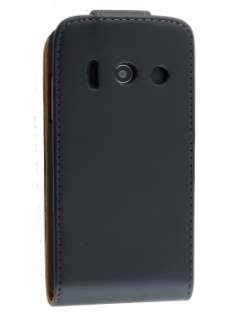 Synthetic Leather Flip Case for Huawei Ascend Y300 - Black Synthetic Leather Flip Case for Huawei Ascend Y300 - Black