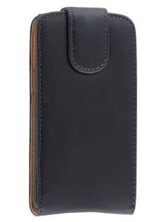 Synthetic Leather Flip Case for Huawei Ascend Y300 - Black