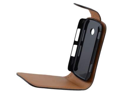 Samsung Galaxy Music S6010 Synthetic Leather Flip Case - Black