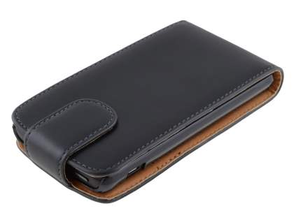 Synthetic Leather Flip Case for Huawei Ascend Y300 - Black