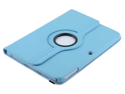 VELOCITY Synthetic Leather 360° Swivel Flip Case for Samsung Galaxy Tab 3 10.1 - Sky Blue