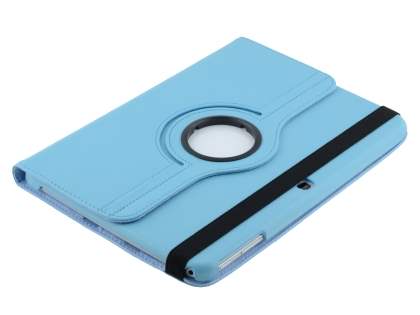 VELOCITY Synthetic Leather 360° Swivel Flip Case for Samsung Galaxy Tab 3 10.1 - Sky Blue