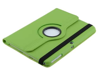 VELOCITY Synthetic Leather 360° Swivel Flip Case for Samsung Galaxy Tab 3 10.1 - Green