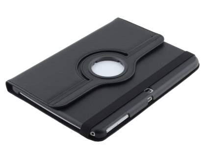 VELOCITY Synthetic Leather 360° Swivel Flip Case for Samsung Galaxy Tab 3 10.1 - Classic Black