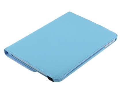VELOCITY Synthetic Leather 360° Swivel Flip Case for Samsung Galaxy Tab 3 10.1 - Sky Blue