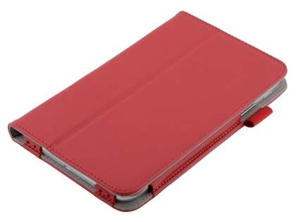 Synthetic Leather Flip Case with Fold-Back Stand for Samsung Galaxy Tab 3 8.0 - Red