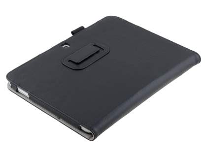 Synthetic Leather Flip Case with Fold-Back Stand for Samsung Galaxy Tab 3/4 10.1 - Classic Black