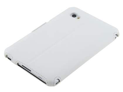 Synthetic Leather Flip Case with Dual-Angle Stand for Samsung Galaxy Tab 7.0 Plus - Pearl White