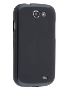Frosted TPU Case for Samsung Galaxy Express i8730 - Frosted Black Soft Cover
