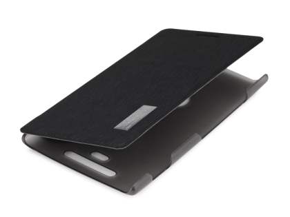 ROCK Elegant Book-Style case for Nokia 925 - Classic Black/Frosted Grey