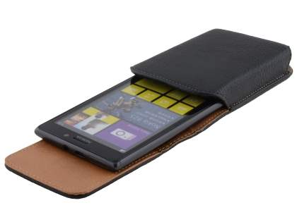 Textured Synthetic Leather Vertical Belt Pouch for Nokia Lumia 925