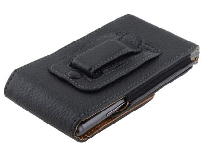 Textured Synthetic Leather Vertical Belt Pouch for Nokia Lumia 925