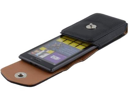 Textured Synthetic Leather Vertical Belt Pouch for Nokia Lumia 925