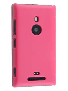 Slim Synthetic Leather Book-Style Flip Cover for Nokia Lumia 925 - Pink Leather Wallet Case