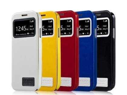 Momax Modern Vintage Stand View Case for Samsung Galaxy S4 I9500 - Night Black