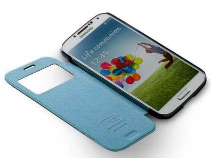 Momax Smart Flip View Case for Samsung Galaxy S4 I9500 - Night Blue